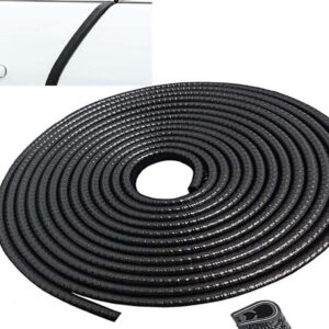 Auto E-Shopping Black Anti Scratch Collision Door Edge Guard Door Protection U Shape Edge Rubber Seal Protector Clips for All Cars 5 Meters