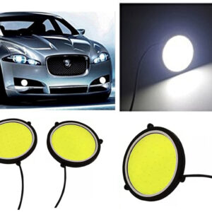 Auto E-Shopping Car Fog Light DRL LED Flexible Round Bright COB Fog Lamp Car Light Xenon White 3.5 Inch Set Of 2 Pieces