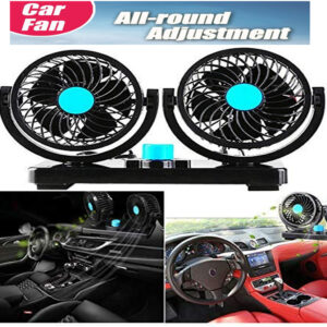 Auto E-Shopping Mitchell Car Dash Board Air Fan Double Head 2 Speed 360 Degree Rotatable Universal Model for all Cars