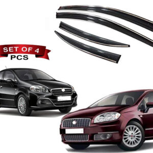 Auto E-Shopping Chromeline Door visor for Linea Set of 4 Pieces