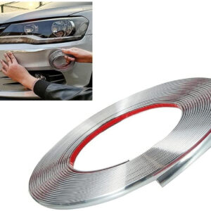 Decorative Chrome Exterior Car Beeding Roll 10mm x 10Mtr Car Beading Roll For Window, Bumper, Door, Grill and Garnish  Cover, Bonnet (10 m)