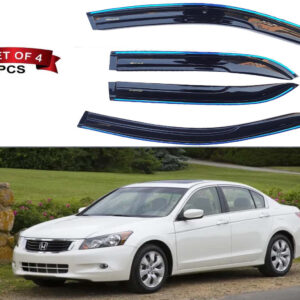 Auto E-Shopping Chromeline Door visor for Accord New 2008 to 2015 Model Set of 4 Pieces
