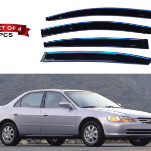 Auto E-Shopping Chromeline Door visor for Accord Old 2002 to 2007 Model Set of 4 Pieces