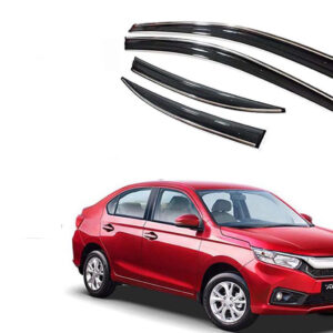 Auto E-Shopping Chromeline Door visor for Honda Amaze Model 2018 onwards Set of 4 Pieces