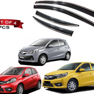 Auto E-Shopping Chromeline Door visor for Brio Model 2011 onwards Set of 4 Pieces
