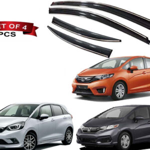 Auto E-Shopping Chromeline Door visor for Honda Jazz New Model 2015 onwards Set of 4 Pieces