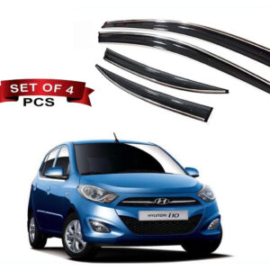 Auto E-Shopping Chromeline Door visor for I10 Old Model 2007 2012 Set of 4 Pieces