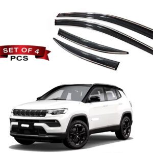 Auto E-Shopping Chromeline Door visor for Compass Set of 4 Pieces