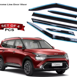 Auto E-Shopping Chromeline Door visor for CARENS Set of 6 Pieces