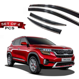 Auto E-Shopping Chromeline Door visor for KIA Seltos Set of 4 Pieces