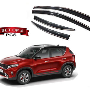 Auto E-Shopping Chromeline Door visor for KIA Sonet Set of 4 Pieces