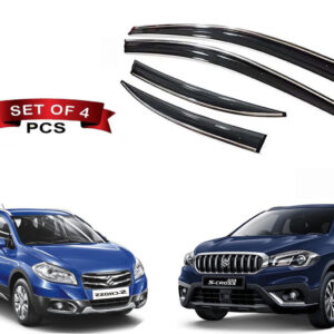 Auto E-Shopping Chromeline Door visor for Maruti SCross Set of 4 Pieces
