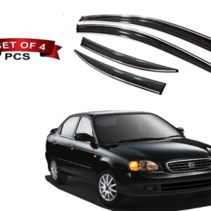 Auto E-Shopping Chromeline Door visor for Maruti Baleno Old Model 1999 2007 Set of 4 Pieces