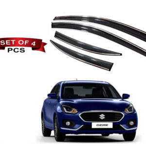 Auto E-Shopping Chromeline Door visor for Maruti Dzire Model 2017 onwards Set of 4 Pieces