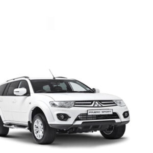 Auto E-Shopping Chromeline Silverline Door Rain Visor Wind Rain Deflector Black Color Pajero Sport Set of 6 Pieces