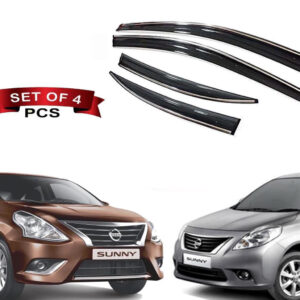 Auto E-Shopping Chromeline Door visor for Nissan Sunny Set of 4 Pieces