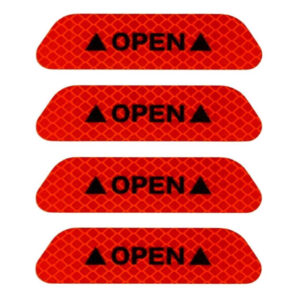 Auto E-Shopping Car Door Open Sticker Night Visibility Warning Blue Reflective Sign Tape for Amaze