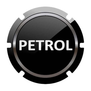 Auto E-Shopping Car Tank Petrol Sticker Sign Round Shape Vinyle Universal Size 5" x 5"