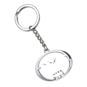 Auto E-Shopping Tata Logo Car Key Chain Ring Silver Plated Metal Chrome Finish Stainless Steel 1 Piece