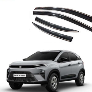 Auto E-Shopping Chromeline Door visor for Nexon 2023 Set of 4 Pieces