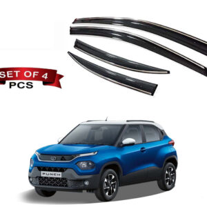 Auto E-Shopping Chromeline Door visor for Tata Punch Set of 4 Pieces