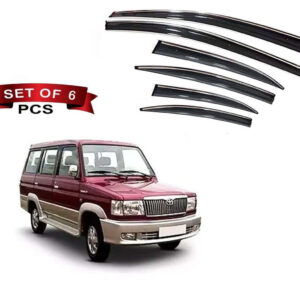 Auto E-Shopping Chromeline Door visor for Toyota Qualis Set of 6 Pieces