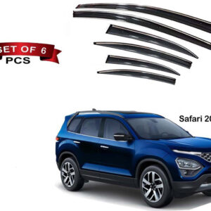 Auto E-Shopping Chromeline Door visor for Tata Safari 2021 Model Set of 6 Pieces