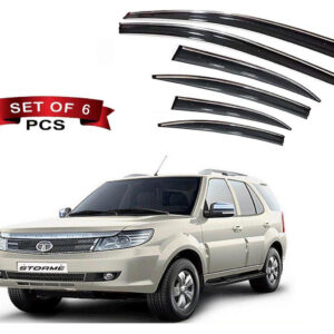 Auto E-Shopping Chromeline Door visor for Tata Safari Strome Set of 6 Pieces