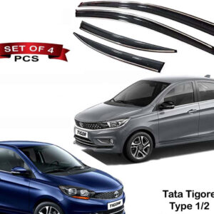 Auto E-Shopping Chromeline Door visor for Tata Tigor Set of 4 Pieces