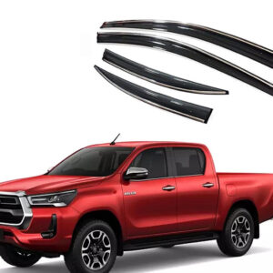 Auto E-Shopping Chromeline Door visor for Hilux Set of 4 Pieces