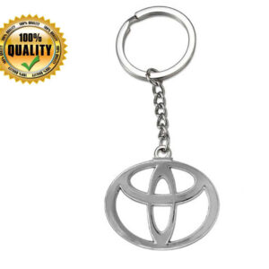 Auto E-Shopping Logo Car Key Chain Ring Silver Plated Metal Chrome Finish Stainless Steel 1 Piece