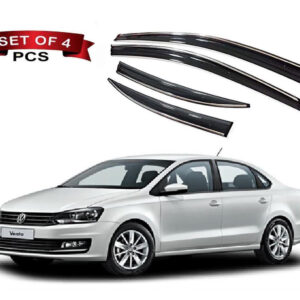 Auto E-Shopping Chromeline Door visor for Volkswagon Vento Set of 4 Pieces