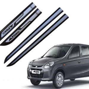 Auto E-Shopping Car Door Side Beading Moulding Silver Black Colour Compatible for Alto 800 Set of 4 Pieces