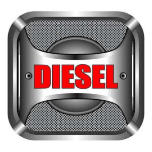 Auto E-Shopping Car Tank Diesel Sticker Sign Rectangle Shape Vinyle Universal Size 5" x 5.3"