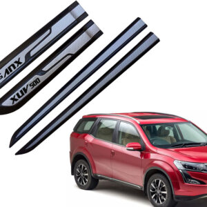 Auto E-Shopping Car Door Side Beading Moulding Silver Black Colour Compatible for XUV 500 Set of 4 Pieces