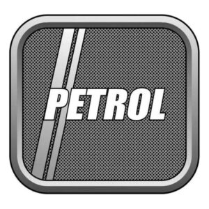 Auto E-Shopping Car Tank Petrol Sticker Sign Rectangle Shape Vinyle Universal Size 5" x 5.3"