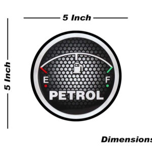 Auto E-Shopping Car Tank Petrol Sticker Sign Round Shape Vinyle Universal Size 5" x 5"
