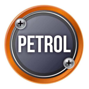 Auto E-Shopping Car Tank Petrol Sticker Sign Round Shape Vinyle Universal Size 5" x 5"