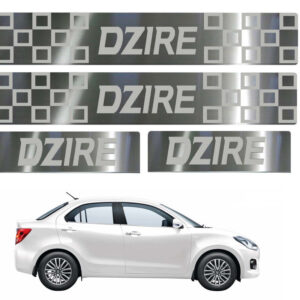 Auto E-Shopping Door Guard steel sill Foot Step for Dzire 2017 Set of 4 Piece