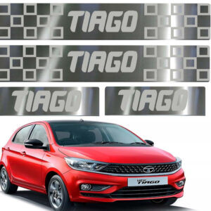 Auto E-Shopping Door Guard steel sill Foot Step for Tiago Set of 4 Piece