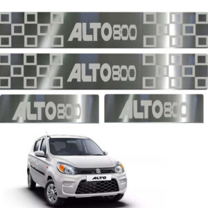 Auto E-Shopping Door Guard steel sill Foot Step for Alto 800 2019 Set of 4 Piece