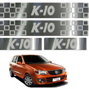 Auto E-Shopping Door Guard steel sill Foot Step for Alto K-10 Set of 4 Piece