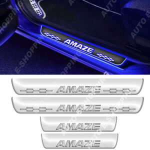 Auto E-Shopping LED Foot Step Door Guard for Amaze Set of 4 Piece
