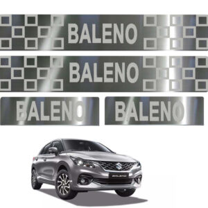 Auto E-Shopping Door Guard steel sill Foot Step for Baleno Set of 4 Piece
