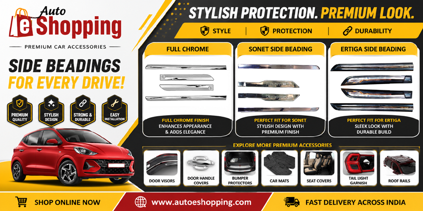 Unversal Dotted Premium Side Beading by Auto E-Shopping