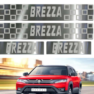 Auto E-Shopping Door Guard steel sill Foot Step for Breeza 2022 Set of 4 Piece