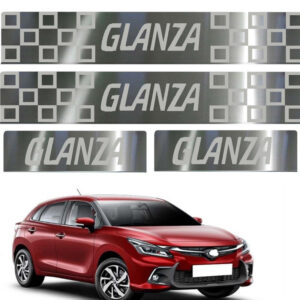 Auto E-Shopping Door Guard steel sill Foot Step for Glanza Set of 4 Piece