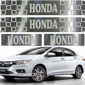 Auto E-Shopping Door Guard steel sill Foot Step for Honda City IDTECH Set of 4 Piece