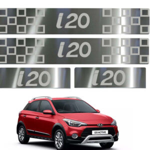 Auto E-Shopping Door Guard steel sill Foot Step for I20 Active Set of 4 Piece