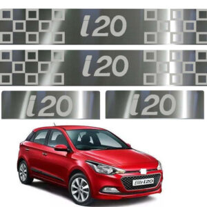 Auto E-Shopping Door Guard steel sill Foot Step for I20 Elite Set of 4 Piece